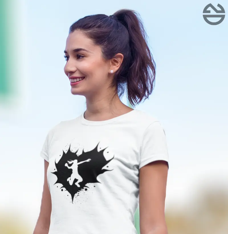 Camiseta de Handebol - Coração Black Jogadora