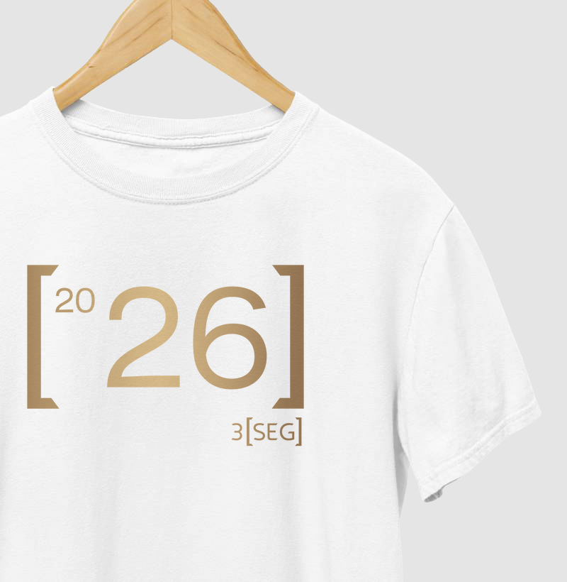 Camiseta 20 26 algodão 3seg