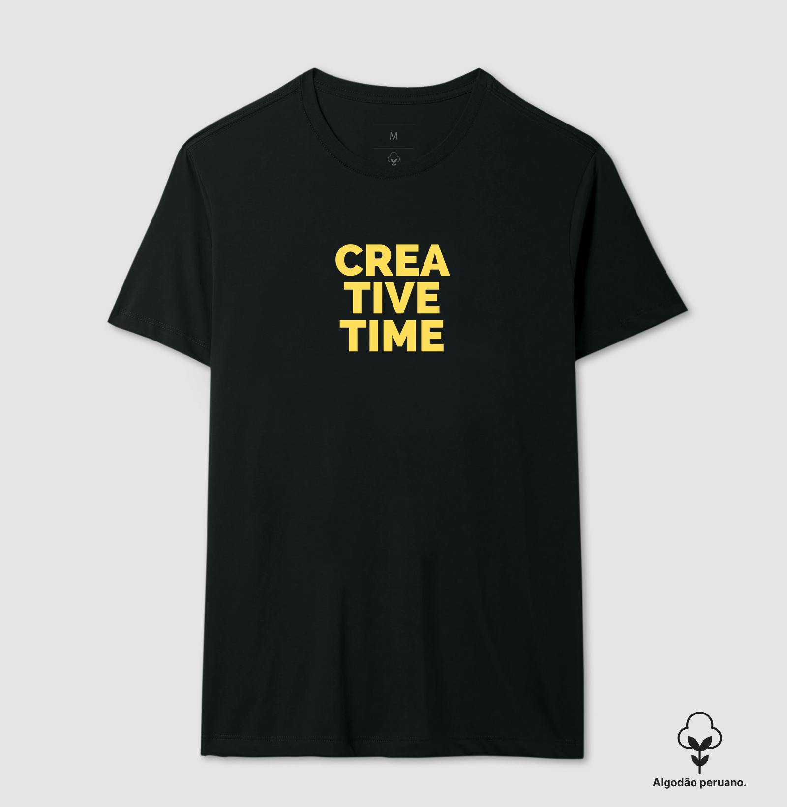 Camiseta Creative Time (Algodão Peruano)
