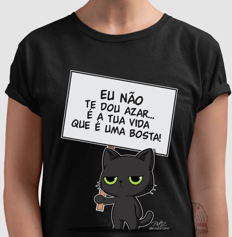 Camiseta Gato Sincero Azar