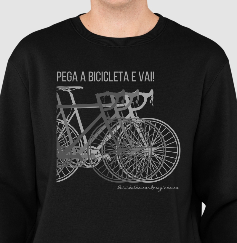 pega a BICICLETA e VAI! estampa cinza