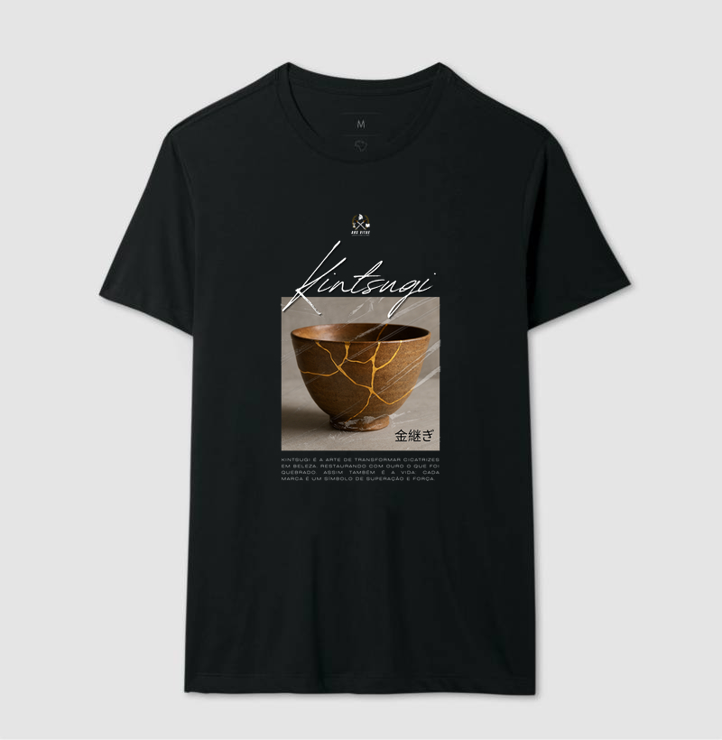 Camiseta “Kintsugi — A Beleza das Cicatrizes”