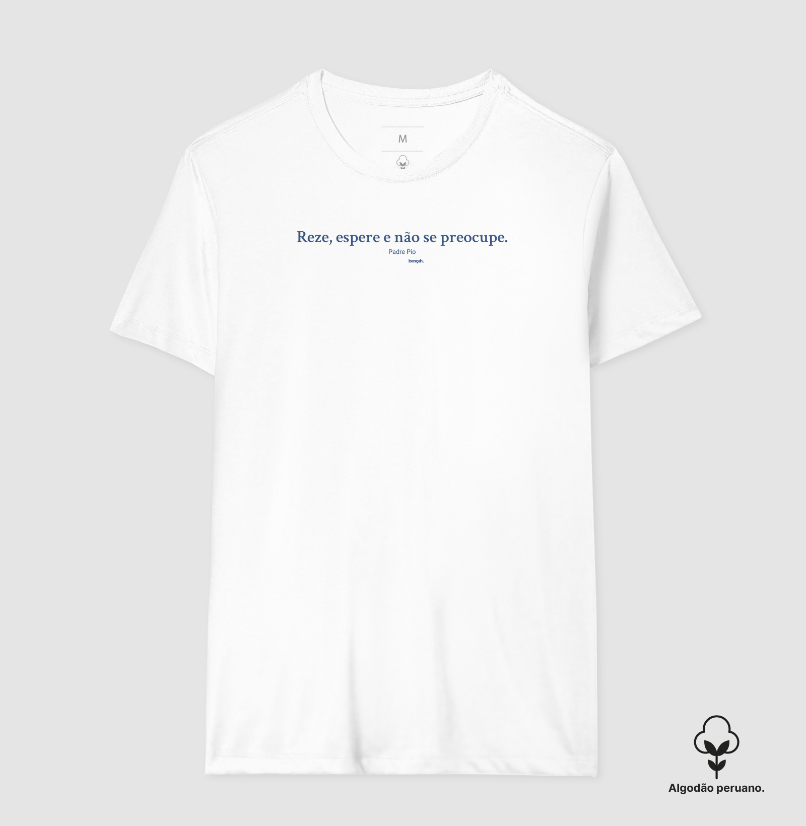 Camiseta Algodão Peruano Confia
