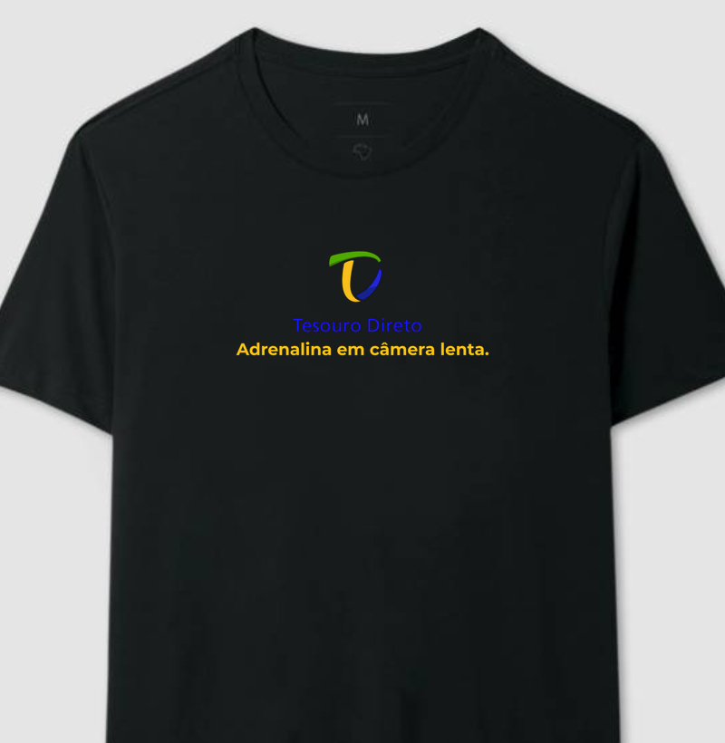 Camiseta Tesouro Direto – Adrenalina em Câmera Lenta - Dark