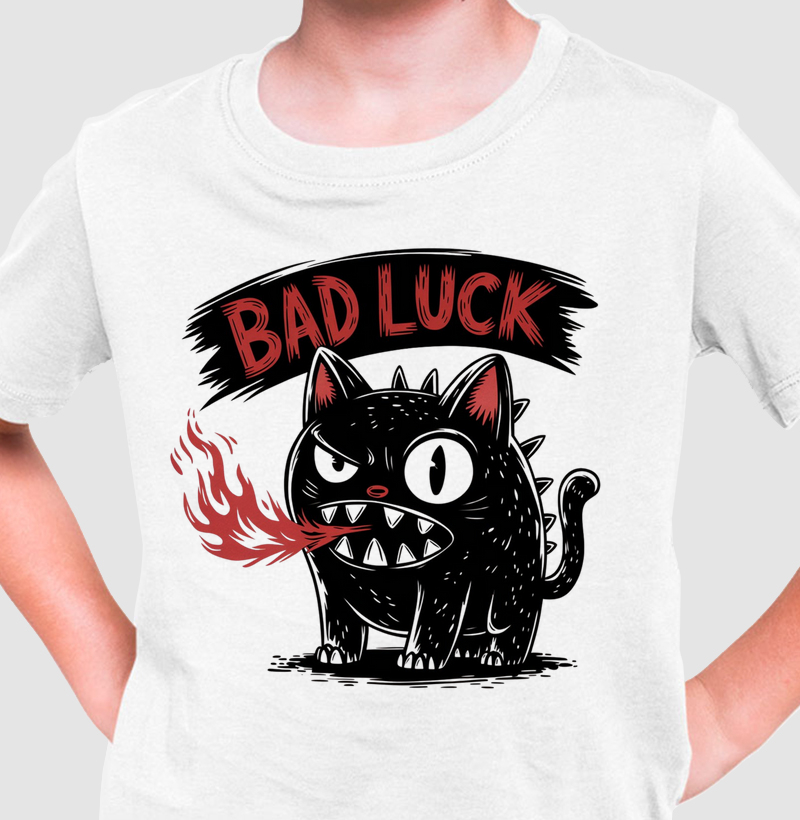 Camiseta "Bad Luck" - O Gato do Azar