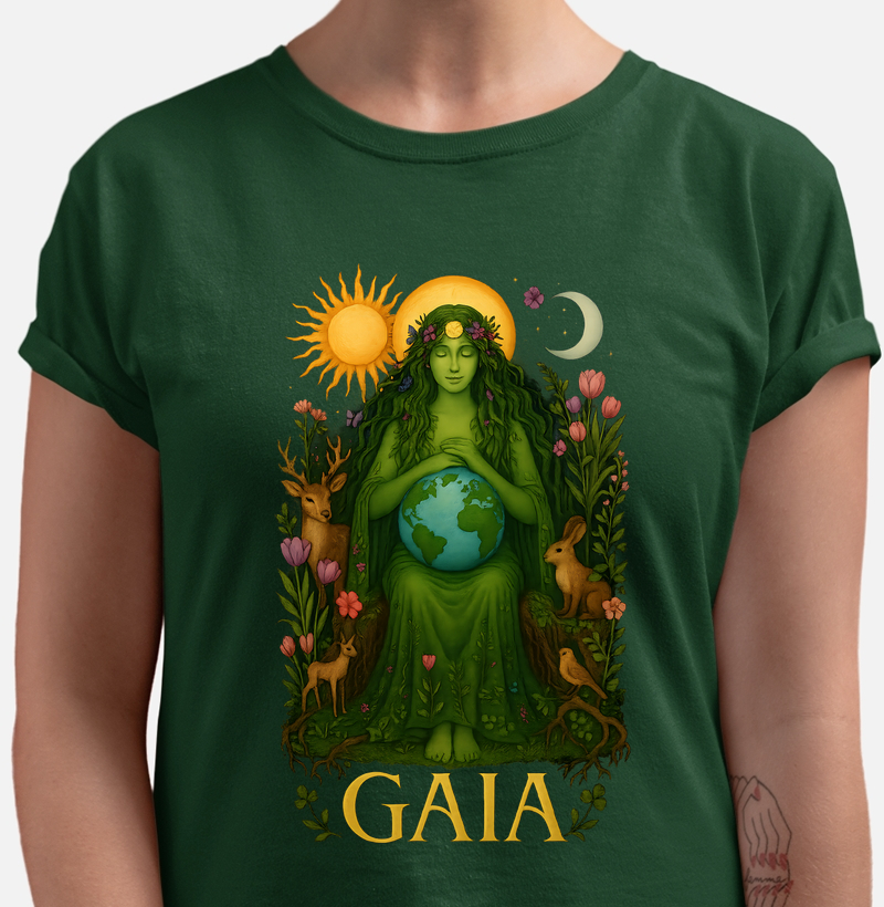 Camiseta Deusas - Gaia, Mãe Terra