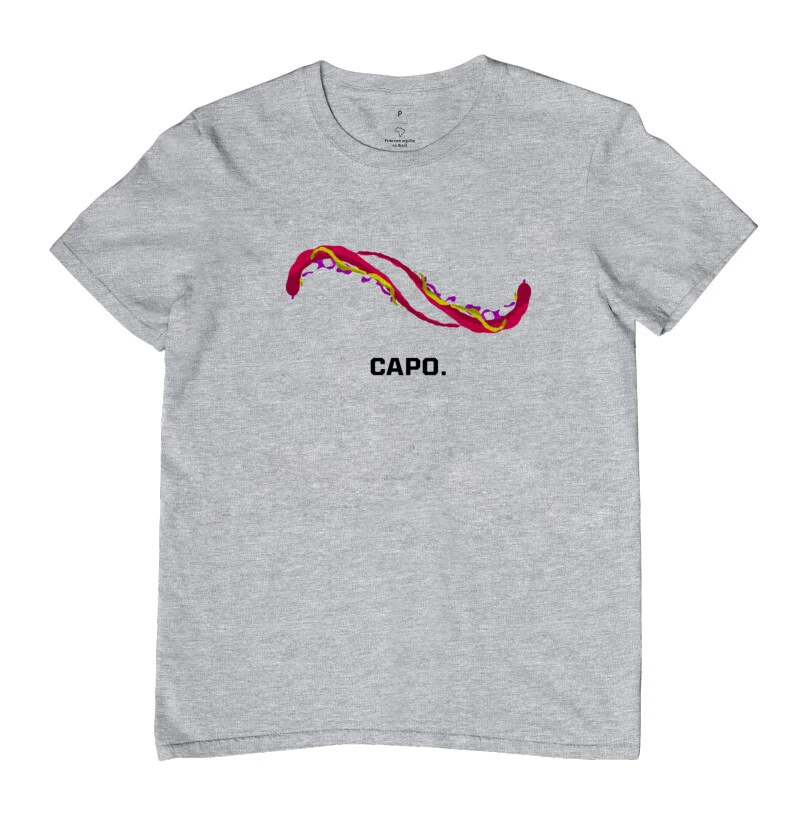 Camiseta Flow - Preta/Branca/Cinza