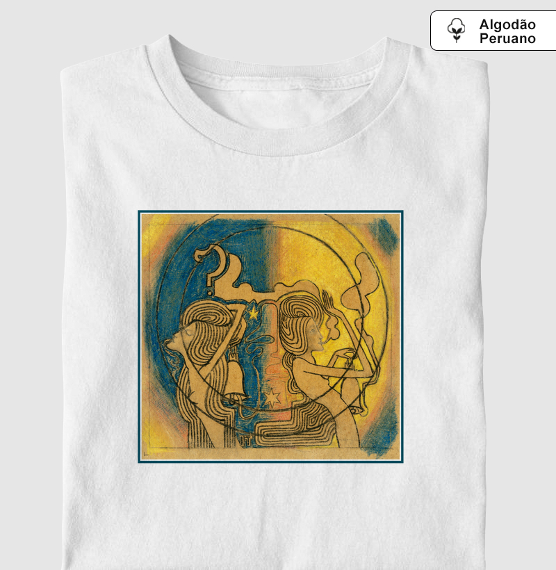 Two stylized female figures