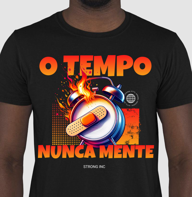 Camiseta o tempo nunca mente 