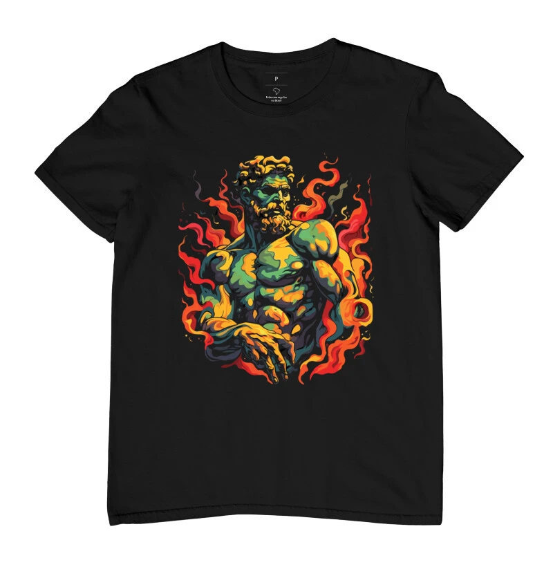 Camiseta Atlas das Artes por Michelangelo