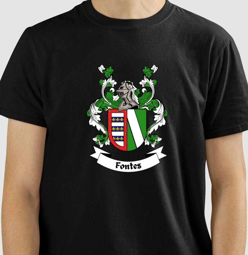 Brasão da Família Fontes com Nome