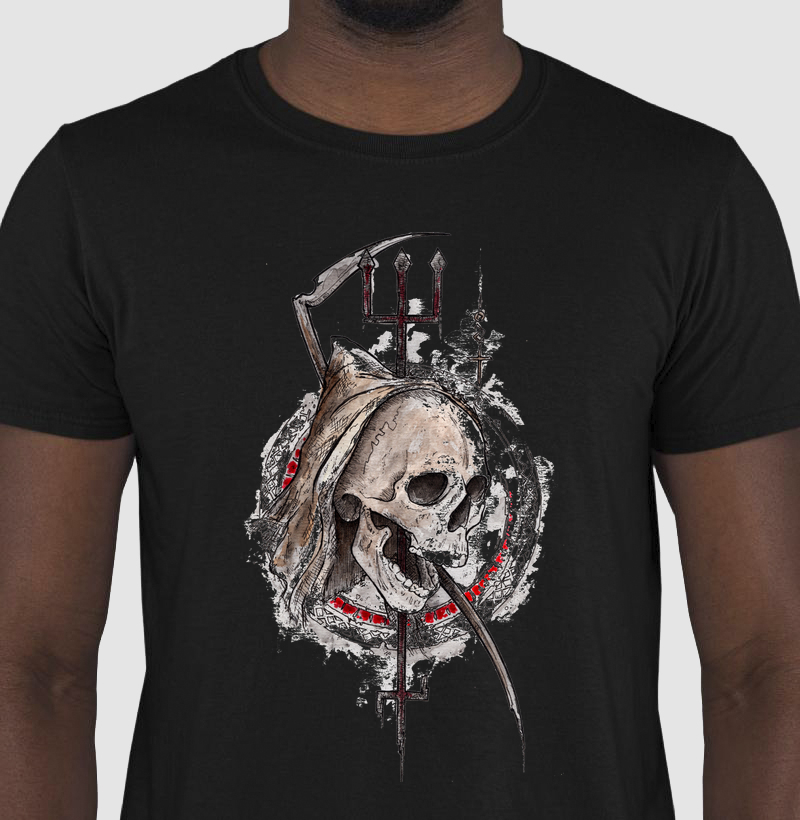 Camiseta Exu Tatá O Guardião do Fogo Sagrado em 100% Algodão