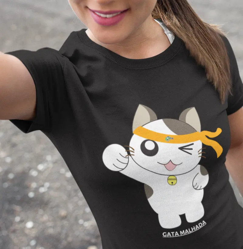 Camiseta Gata Malhada