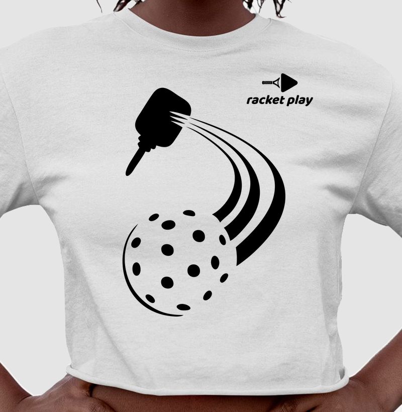 Cropped Pickleball - Golpe na bola