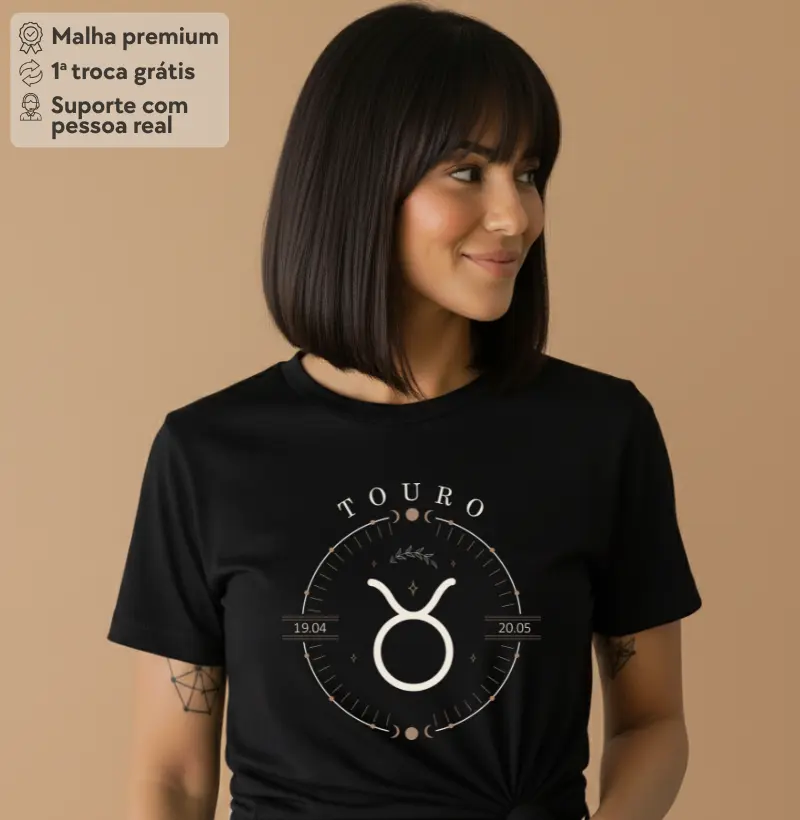 Camiseta Zodíaco Touro