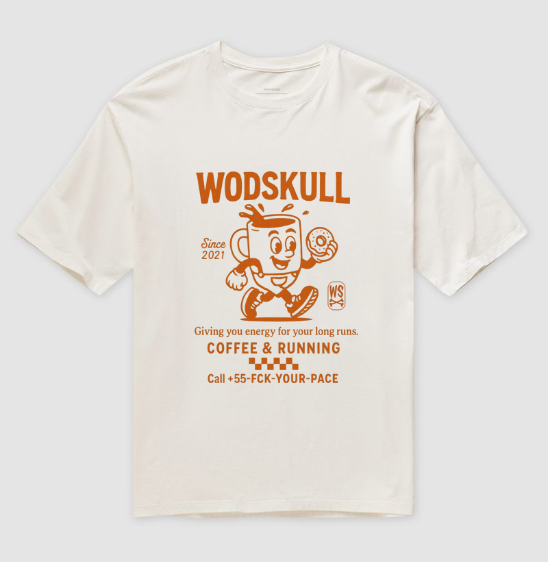 Oversized Wodskull Coffee & Running
