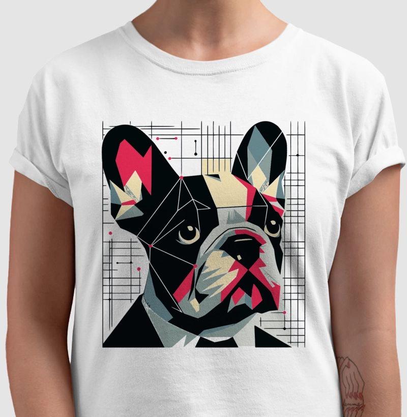 Camiseta Bulldog Francês estilo de pôster!