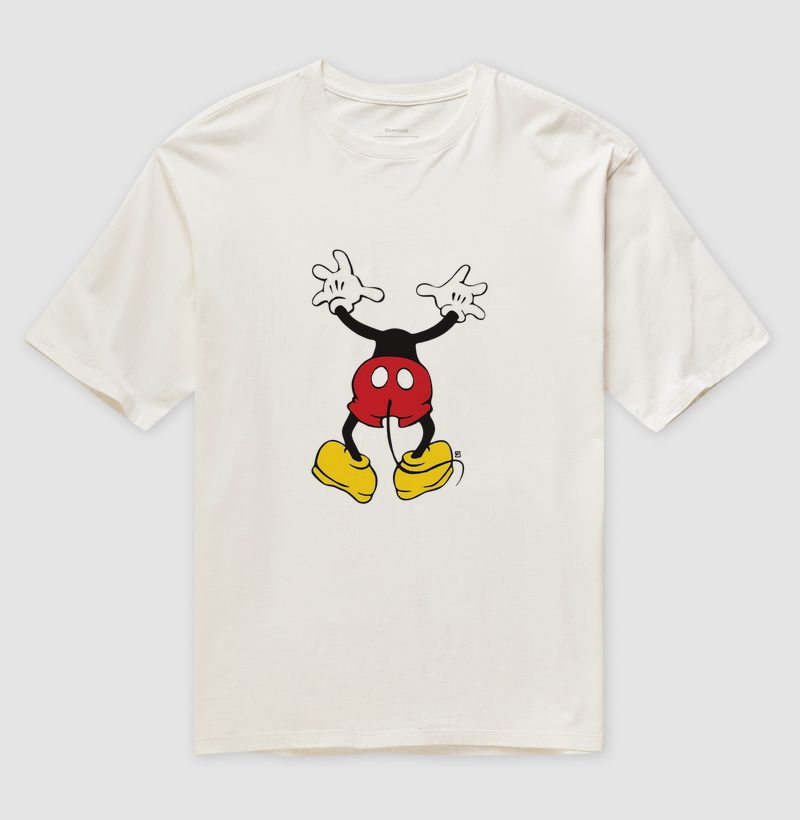 Camiseta Oversized Mickey Sem Filtro 