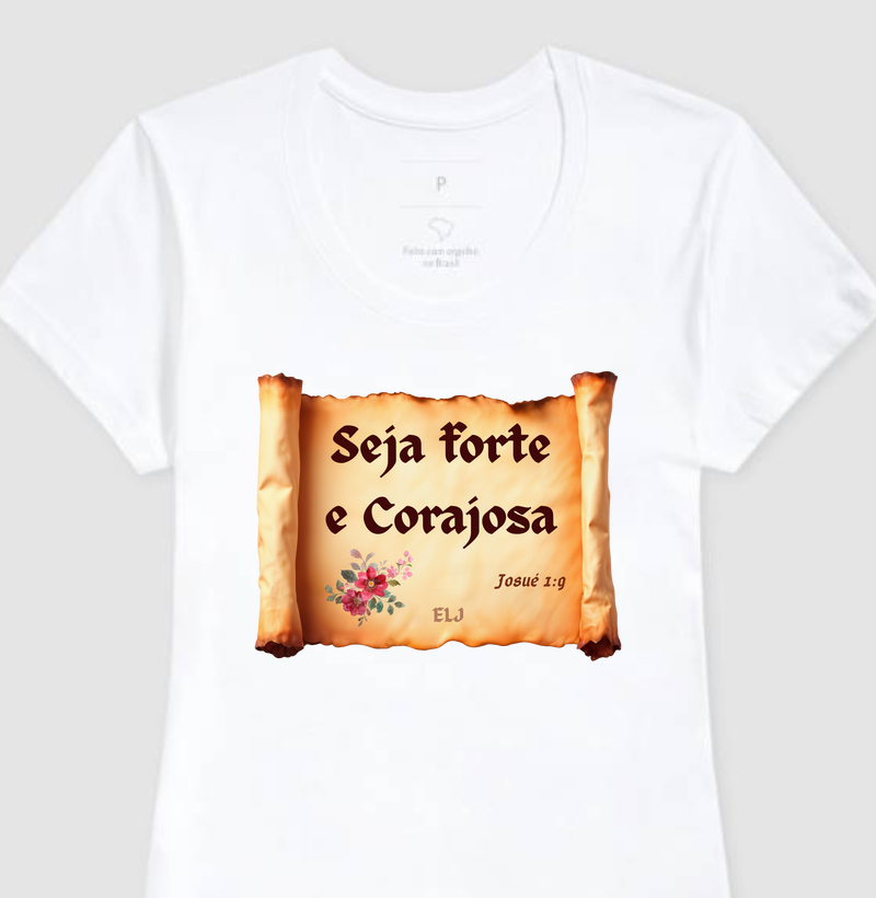 Pergaminho Seja Forte e Corajosa- Josué 