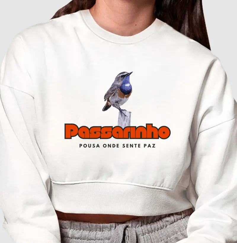 Passarinho pousa onde sente paz 