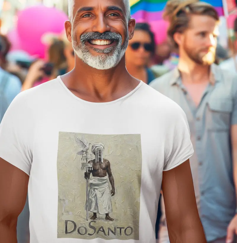 Oxalá e Seu Opaxorô, pintura a óleo