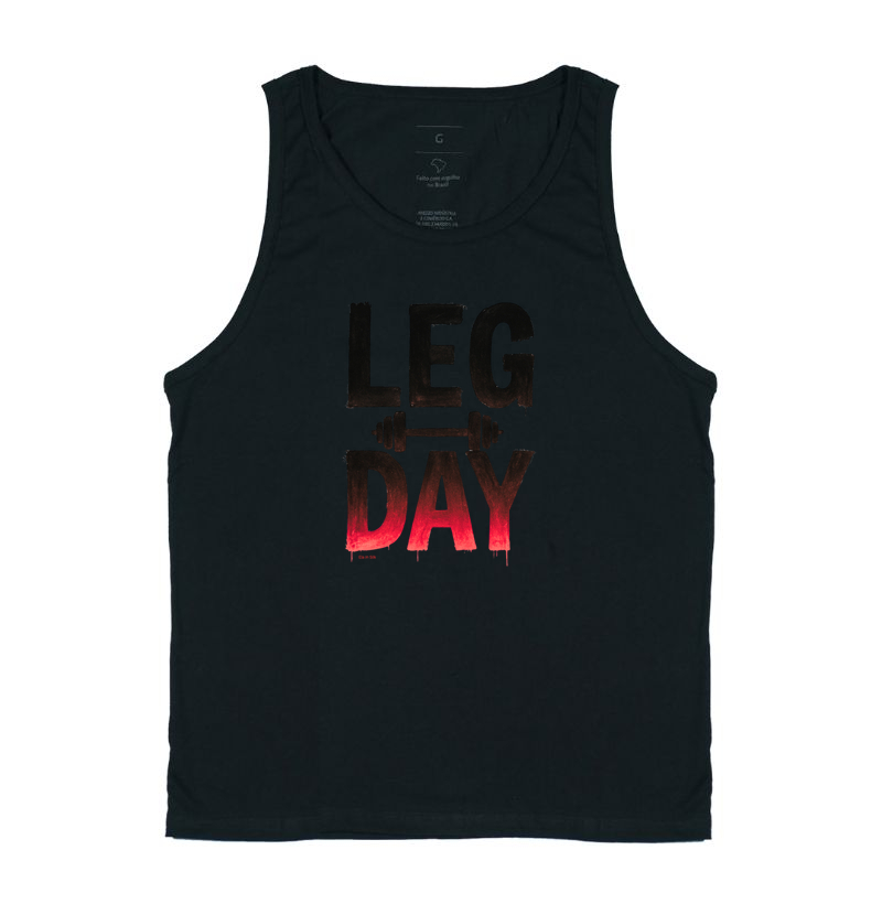 Leg Day preto/vemelho
