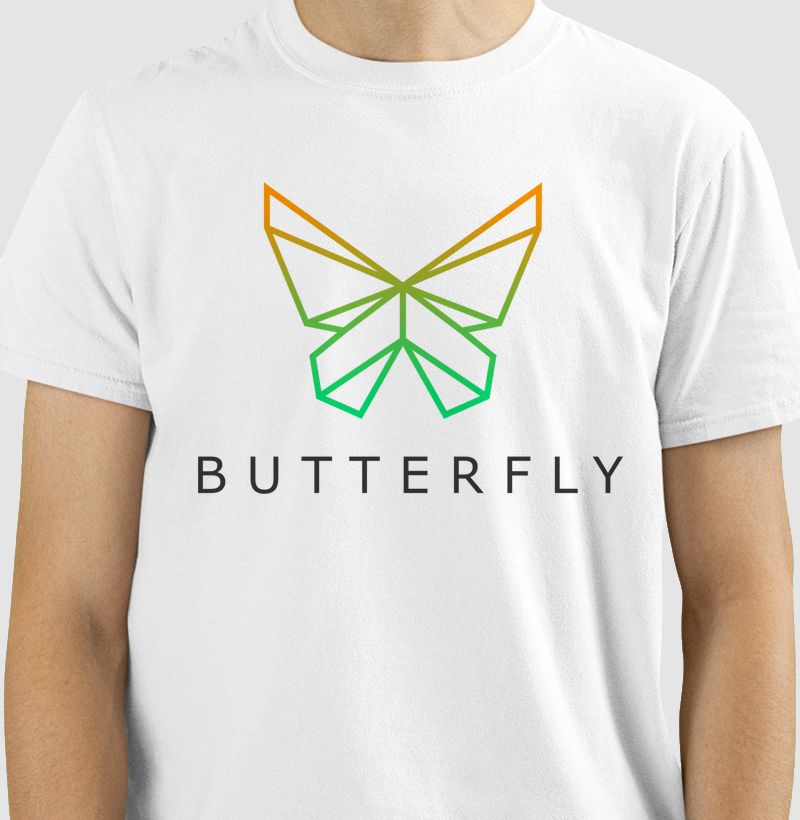 Camiseta Casual Butterfly