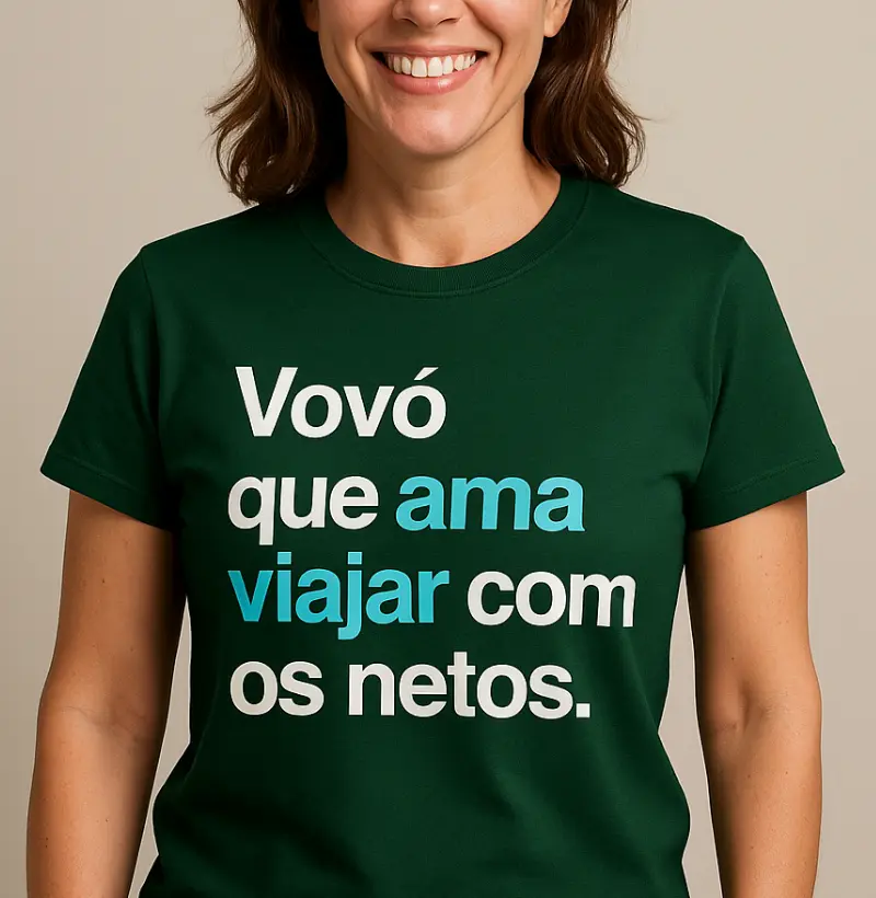 Vovó que ama viajar com os netos