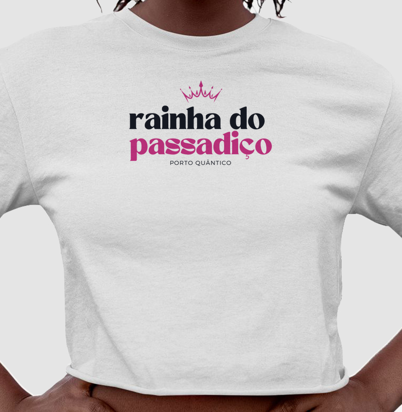 Cropped Feminino 100% Algodão – Rainha do Passadiço 