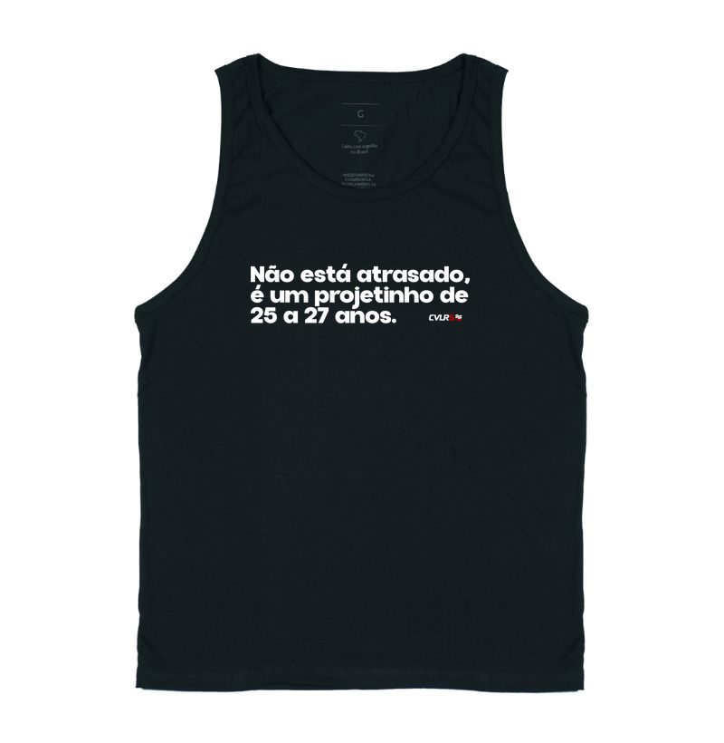Não está atraso, é um projetinho de 25 a 27 anos.