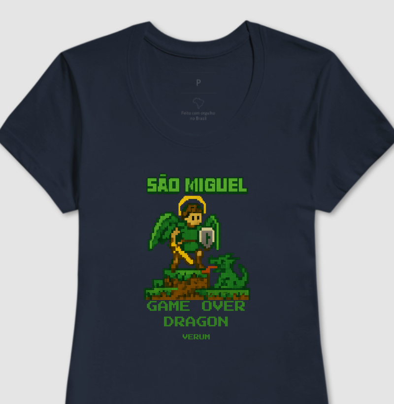 Camiseta São Miguel Arcanjo – Game Over Dragon | Verum