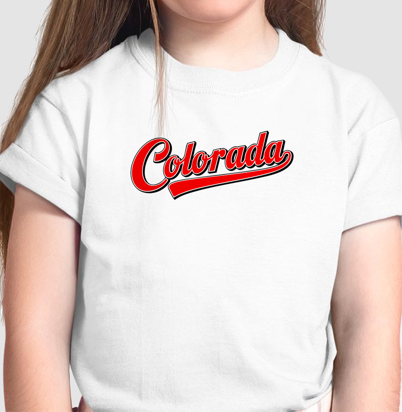 Camiseta Infantil Feminina - Colorada