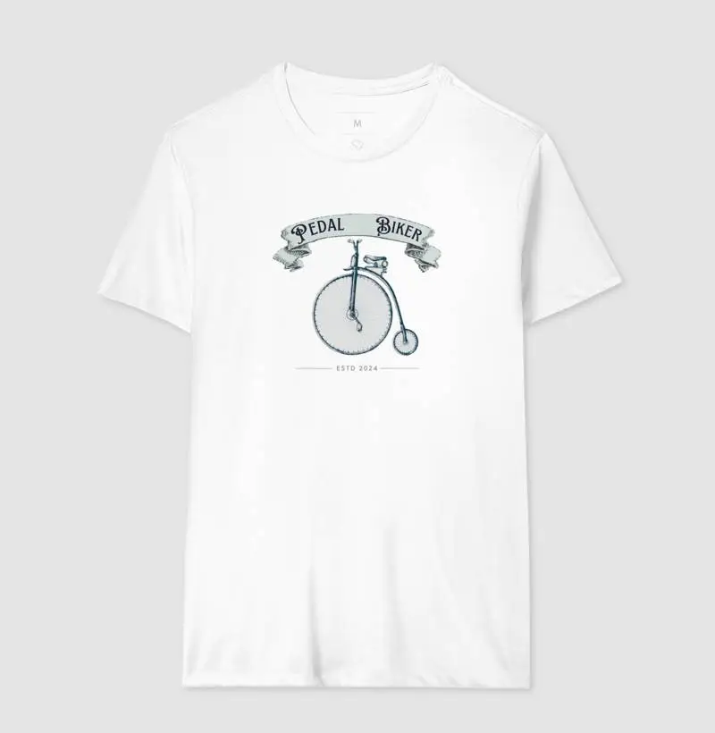 camiseta pedal driver clássica high wheel