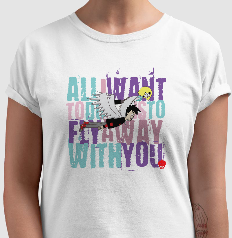 Camisa Offspring - all i want to do is to fly away with you