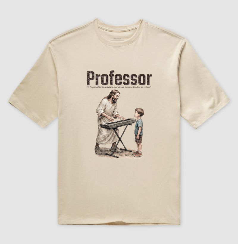 Camiseta Oversized Professor - Teclado