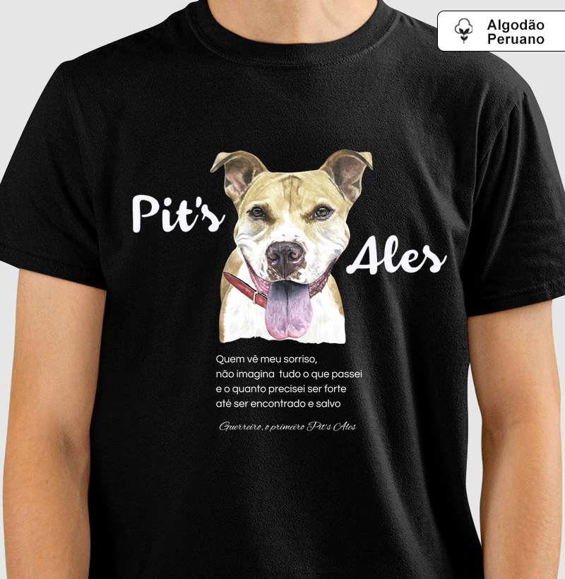 Camiseta Algodão Peruano Guerreiro Pintura