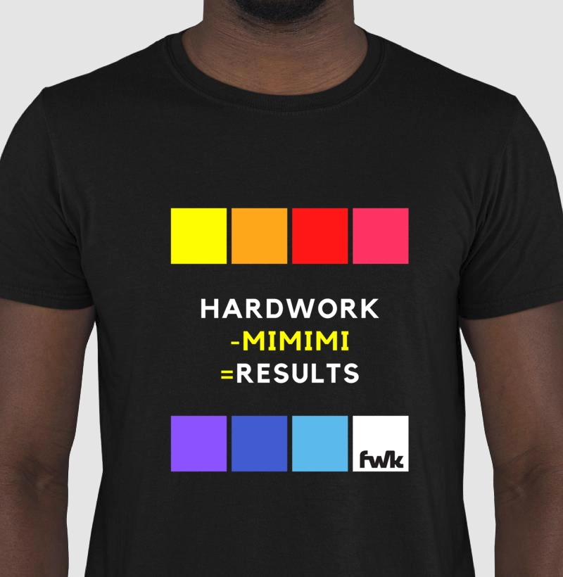 CAMISETA OFICIAL Nova Hardwork x mimimi
