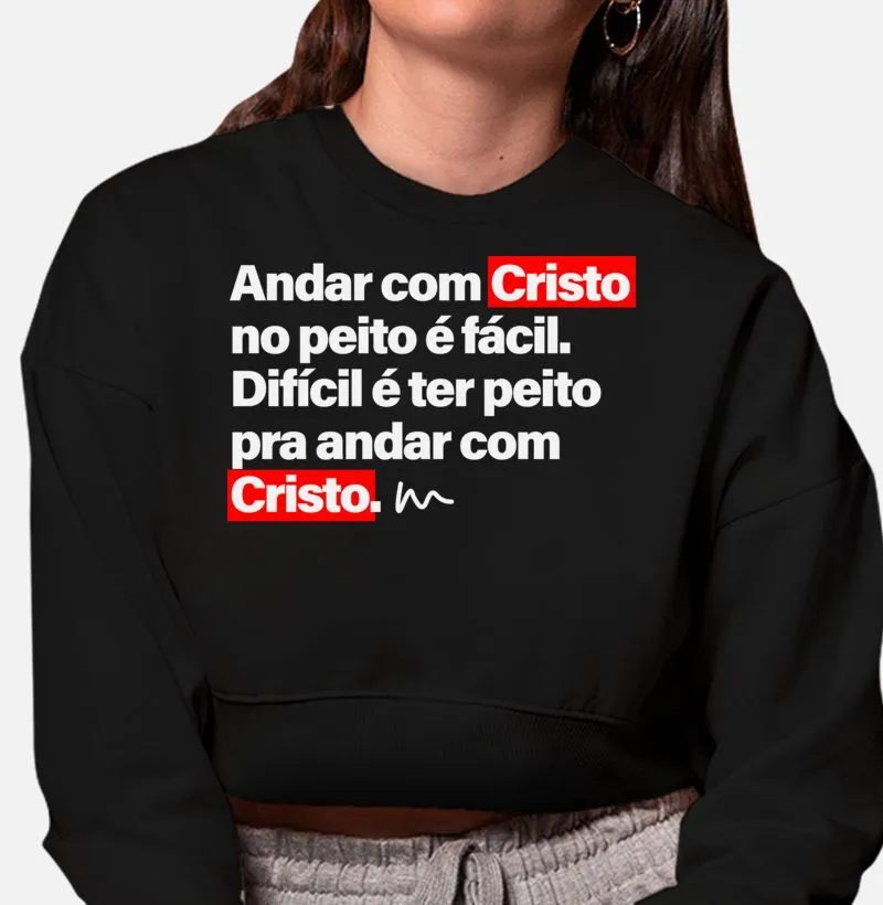 Cropped Moletom Andar 