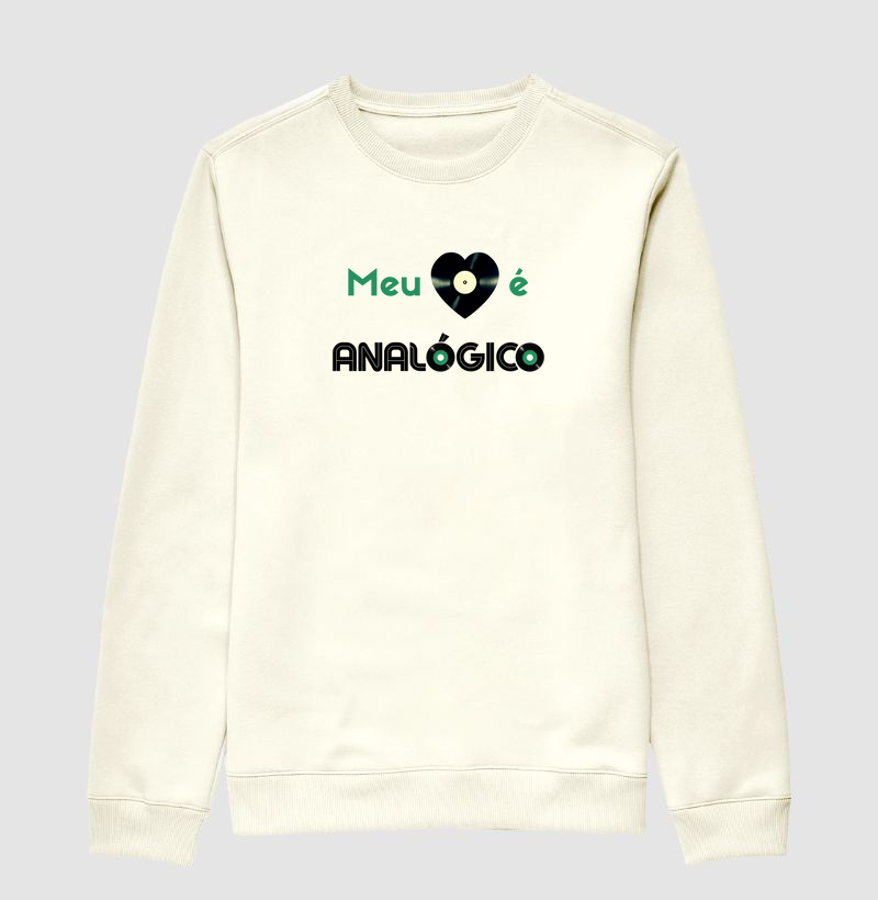 MEU CORAÇÃO É ANALÓGICO - Verde e Preto