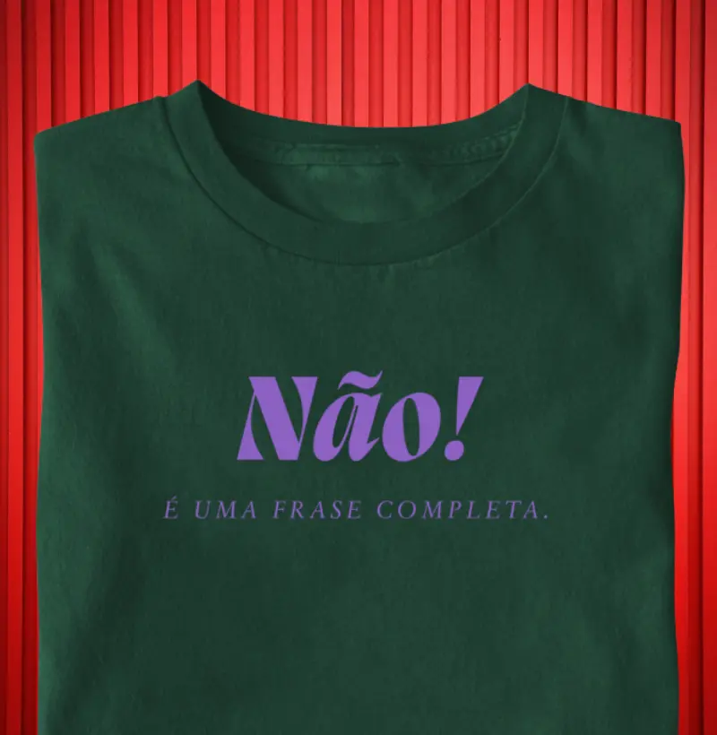 “Não! É uma frase completa” –