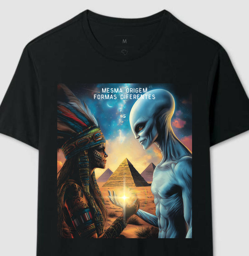 Mesma Origem Formas Diferentes Camiseta Supernova Estampada