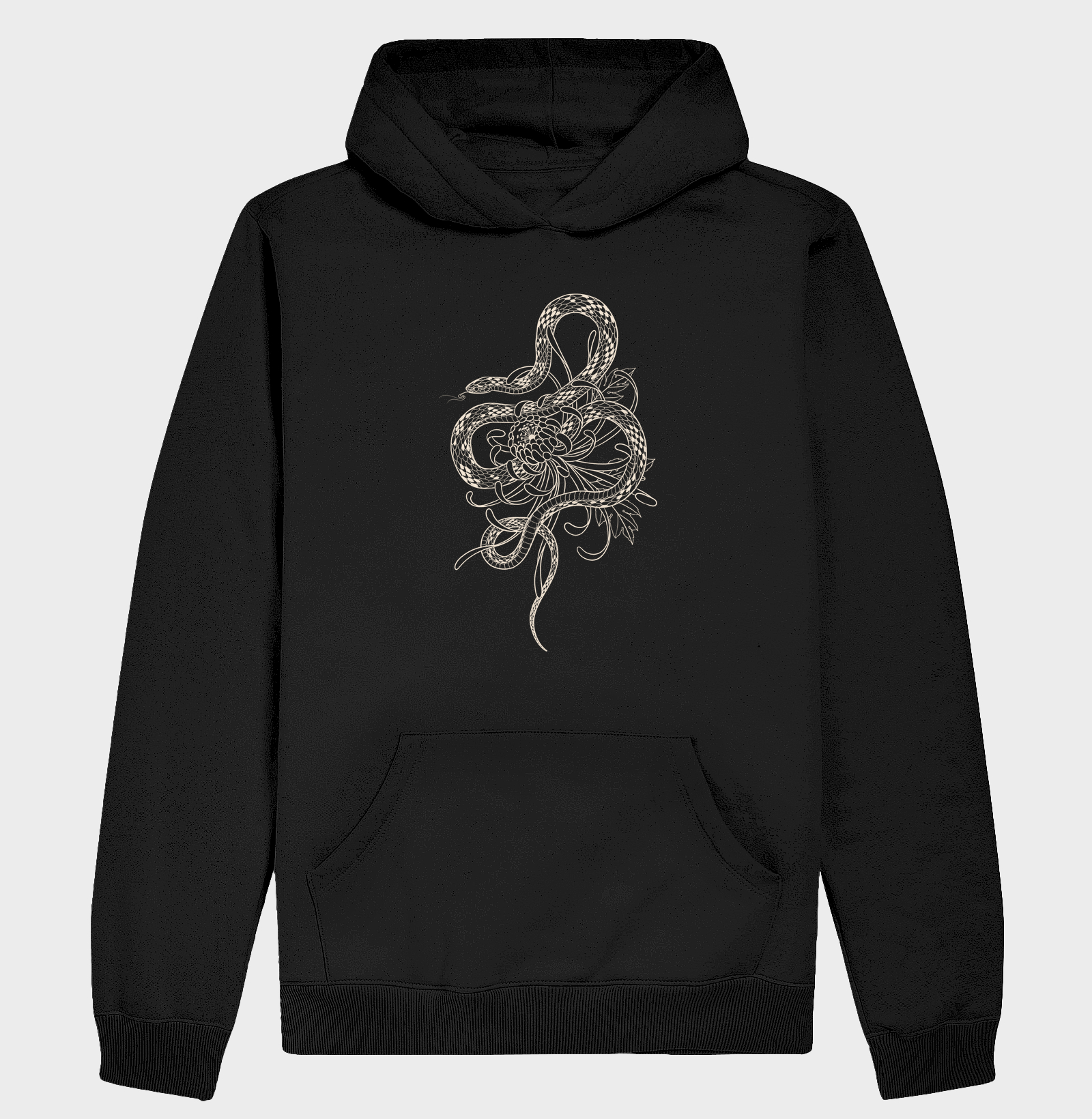 Serpente e crisântemo 