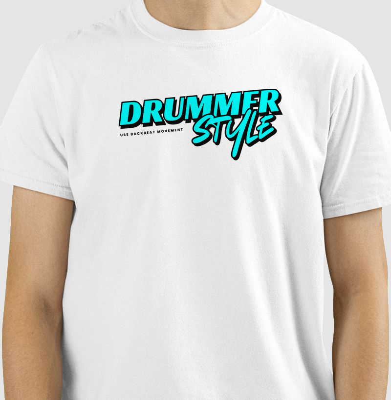 Camiseta Classic Drummer Style Backbeat 