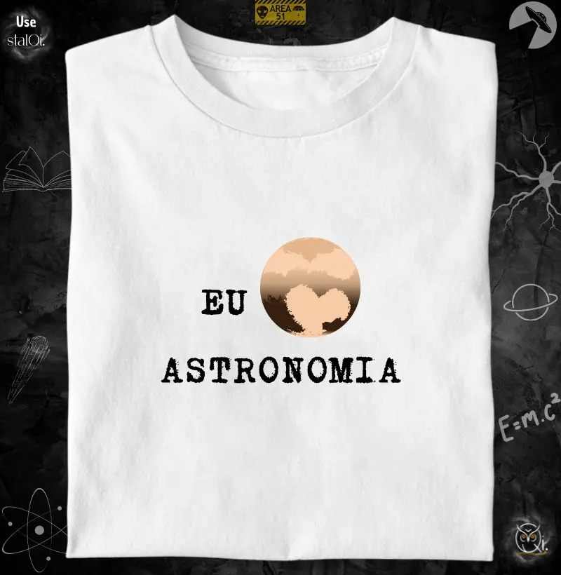Eu amo astronomia.