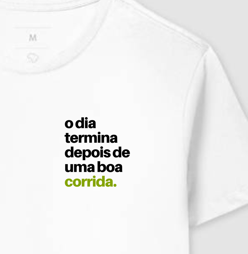 Camiseta O dia termina