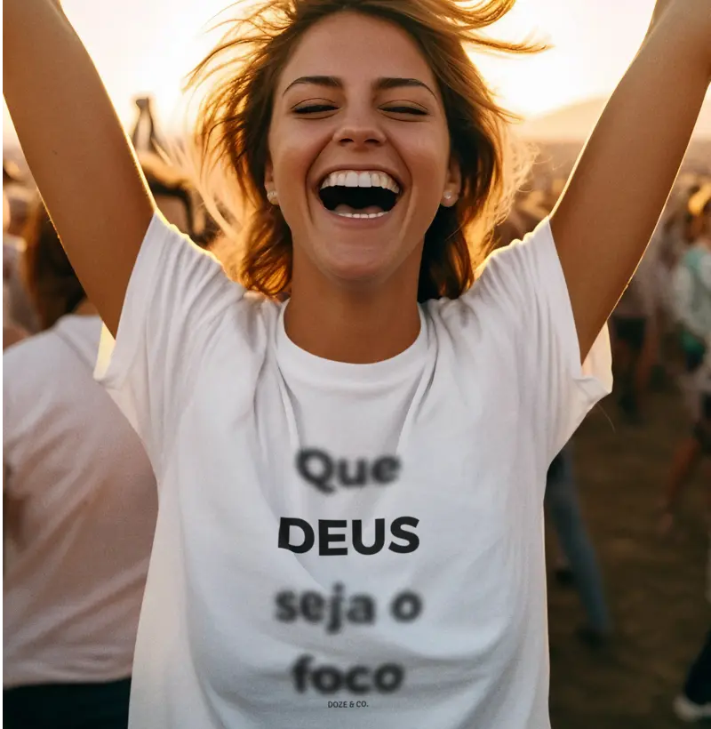 Camiseta Que DEUS seja o foco