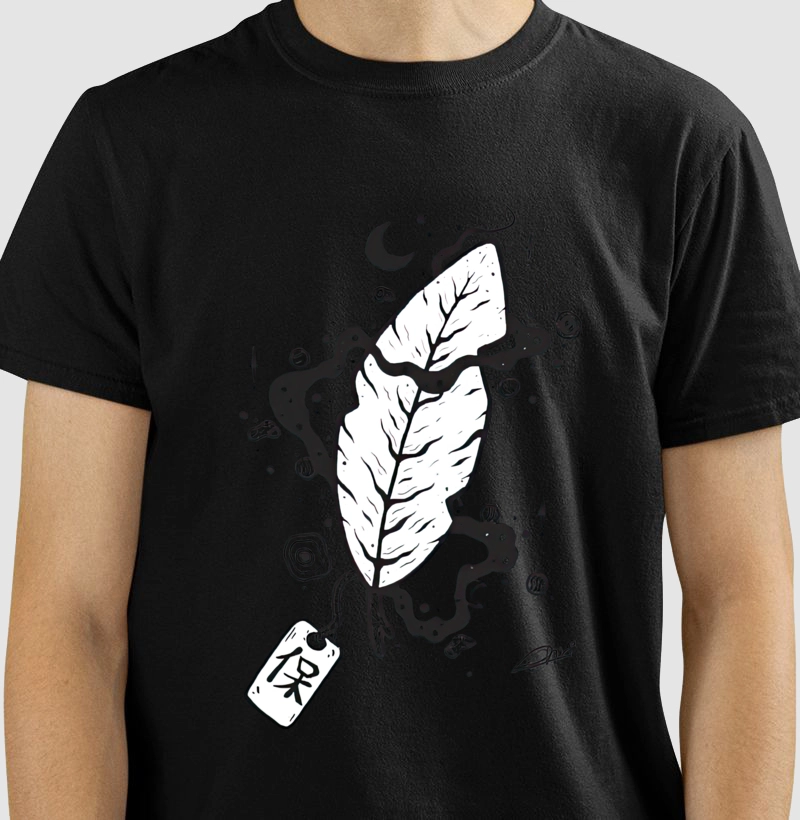 Feather pen ink black and white