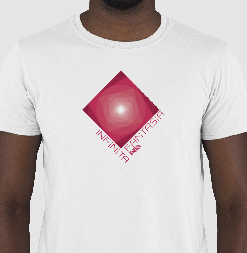 T-SHIRT "INFINITA FANTASIA" / MAGENTA ESTAMPA MÉDIA