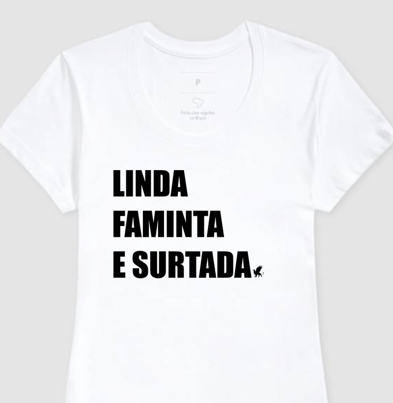 CAMISETA FEMININA SURTADA