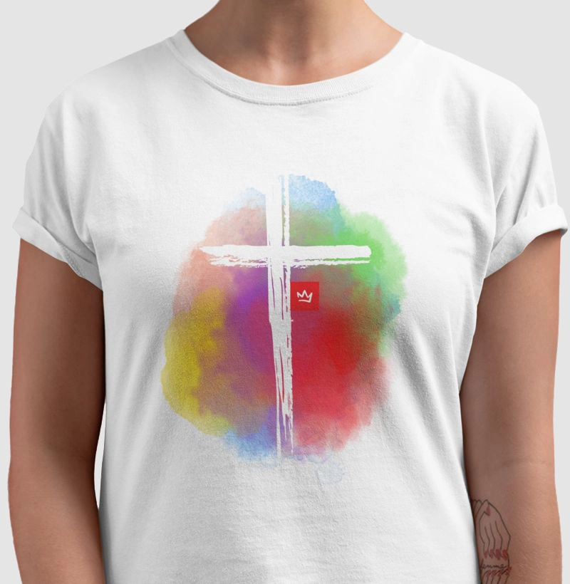 Camiseta - Cruz aquarela